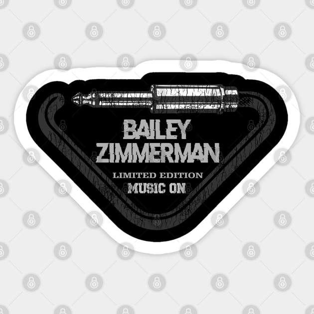 Bailey Zimmerman Sticker by artcaricatureworks